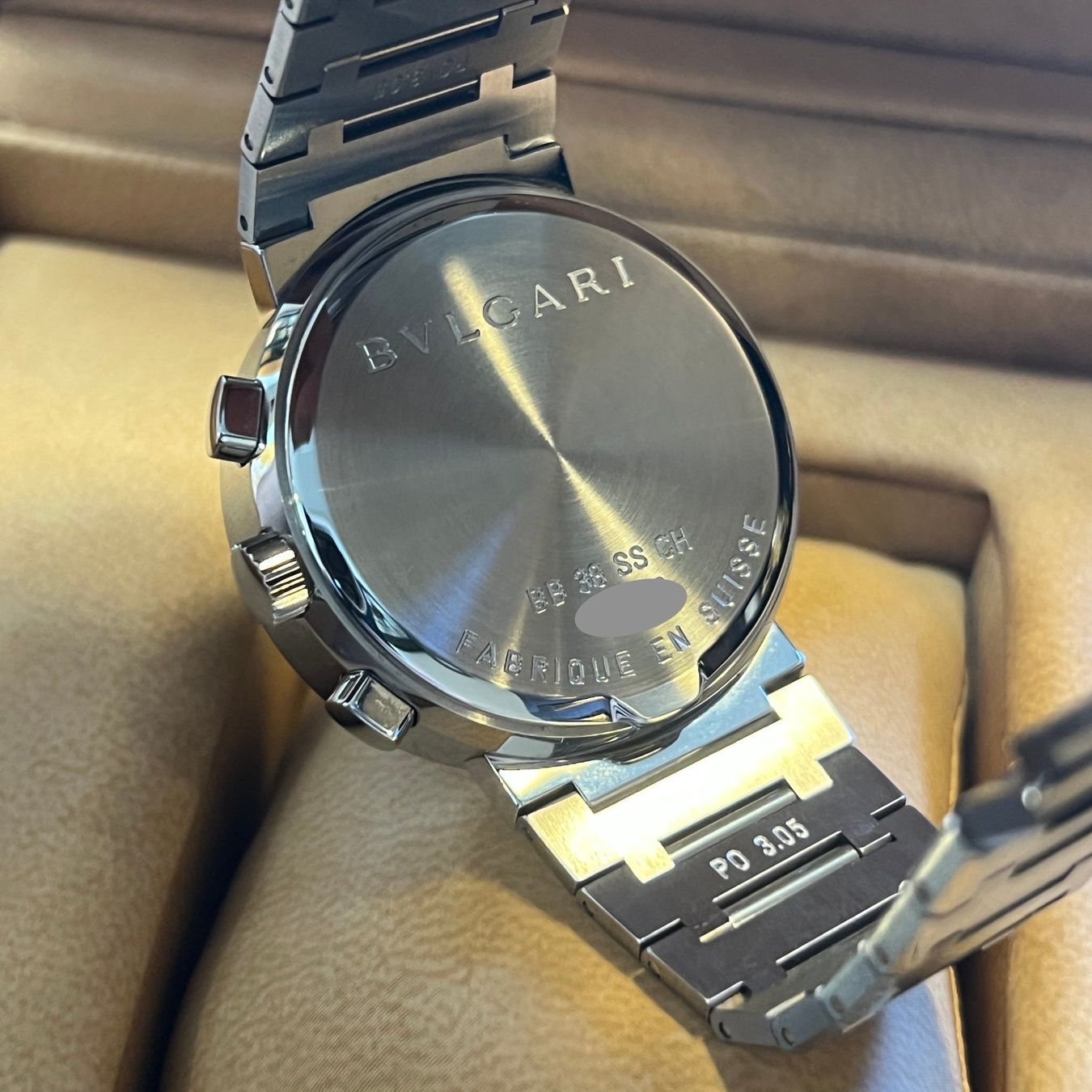 Bulgari Orologi: Bulgari Bulgari Chronograph Automatic Full Set BB38SSCH – Usato da Carouge GE venduto da Watchaser 4