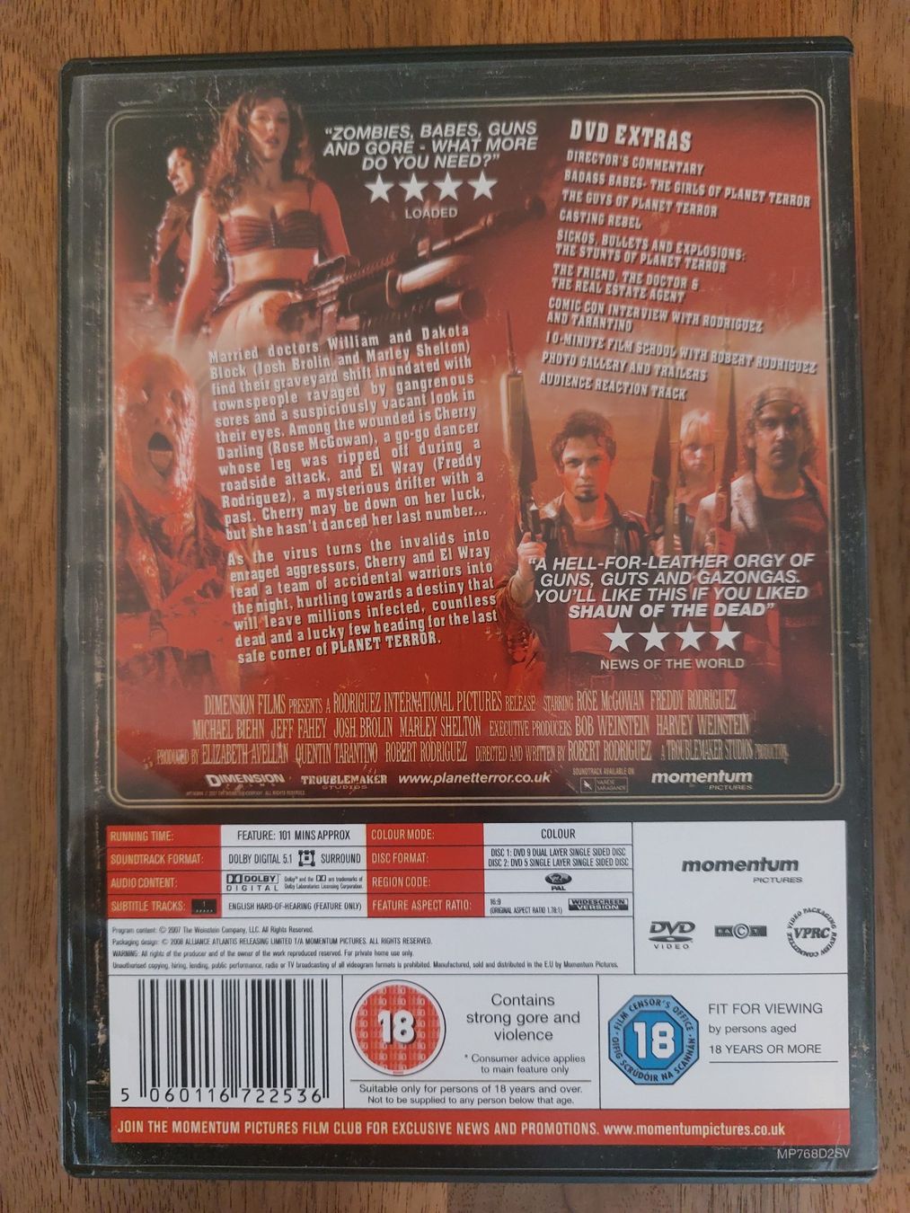 Tutti i DVDs: DVD - Planet Terror – Usato da Rheinfelden venduto da FilmAuktion 1
