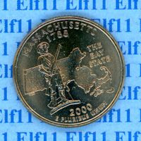 USD___0.25 2000P Massachusetts 1788 -stgl 1/4 Dollar