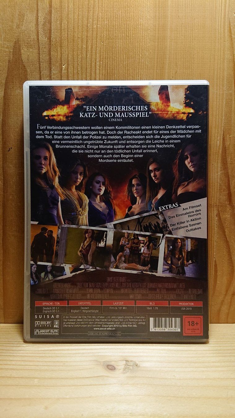 Tutti i DVDs: SORORITY ROW DVD – Usato da Wilderswil venduto da Exebub 1