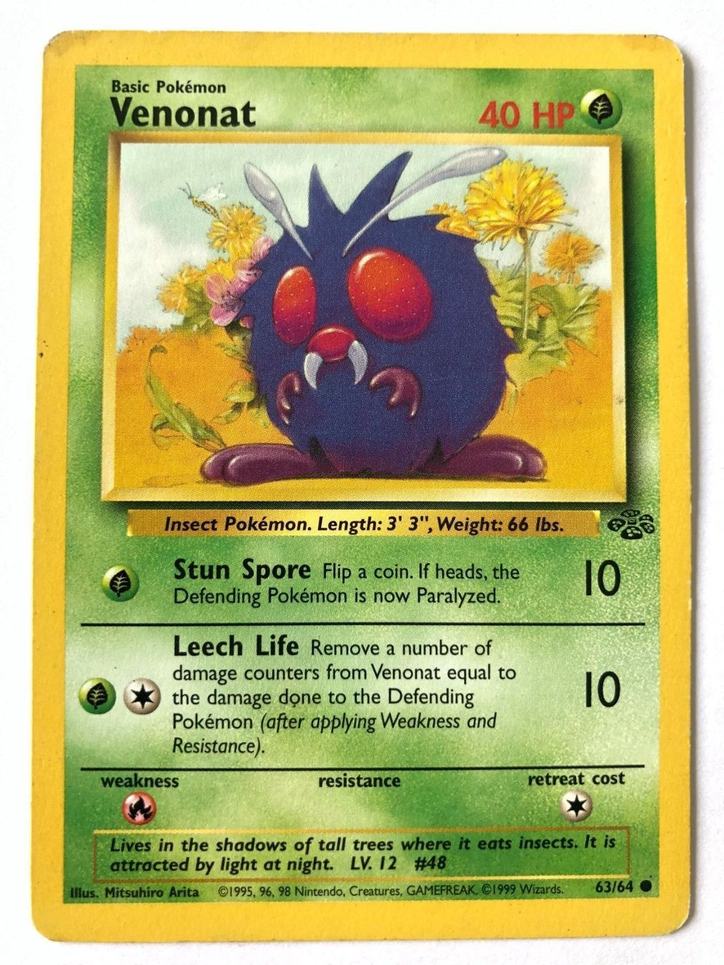 Pokémon Sammelbilder & Trading cards: Venonat - Jungle - Pokemon – Gebraucht aus Nussbaumen AG von Bika-Shop