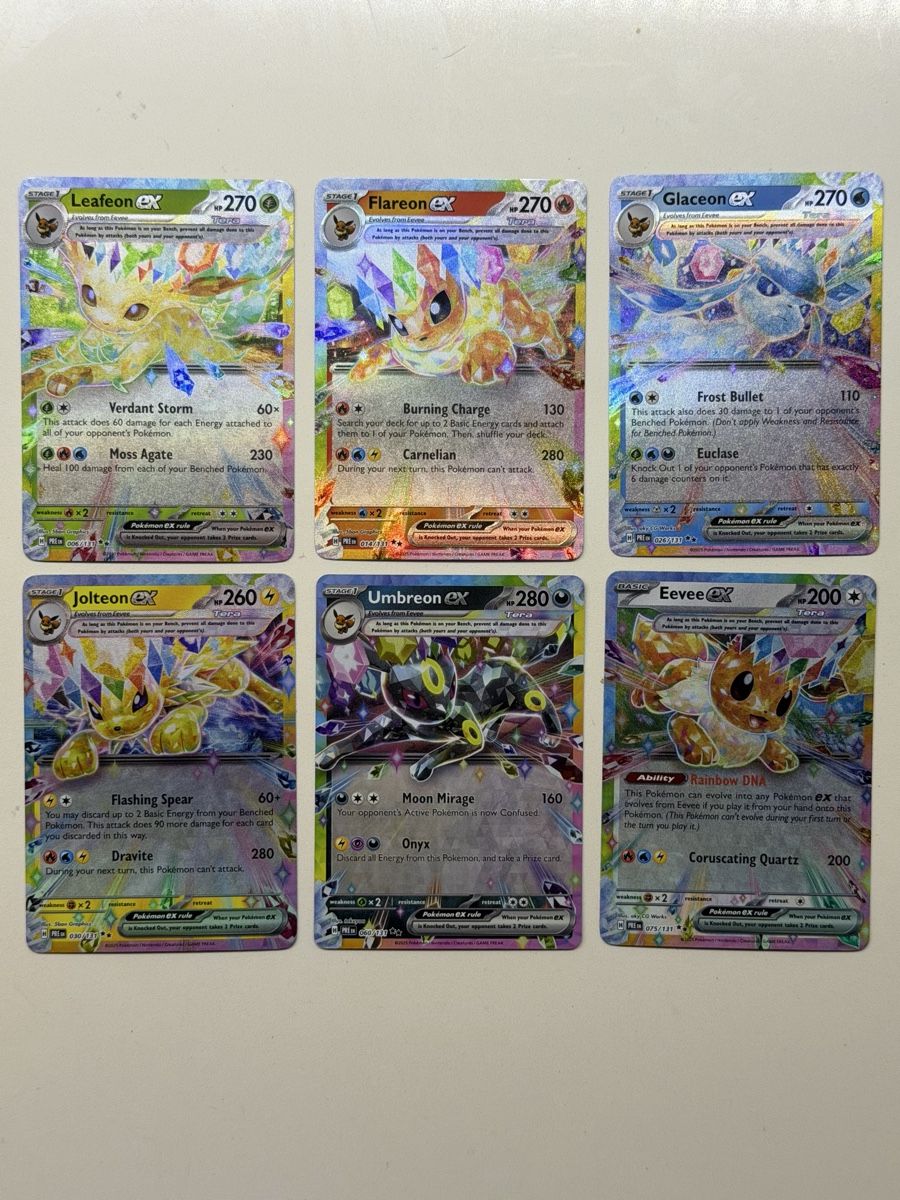 Pokémon Cartes à collectionner: Eevee Evolutions ex 6er Set Prismatic Evolutions EN – Neuf (Voir description) à Windisch par CharizArdi