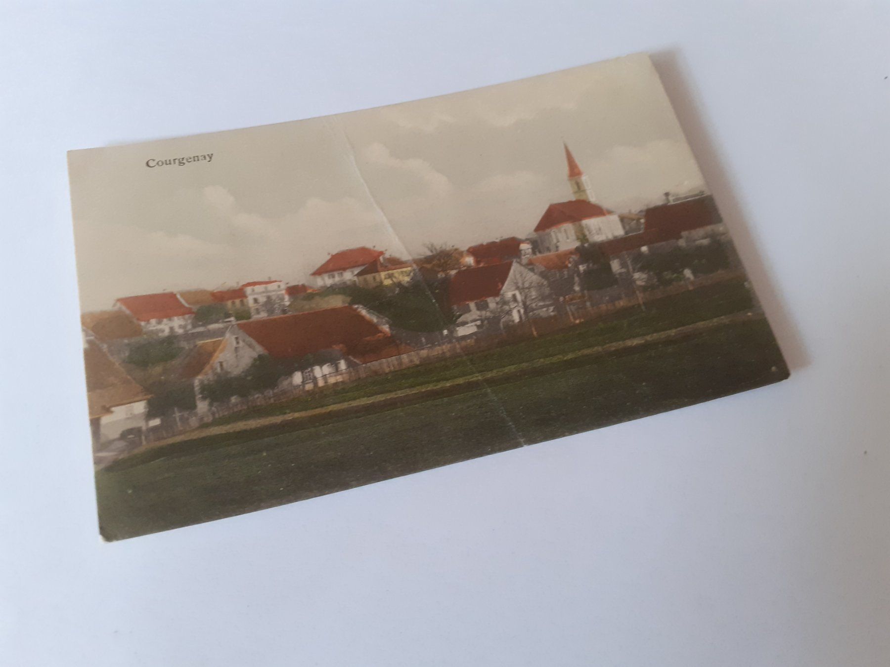 Ansichtskarten: COURGENAY - FELD-BATTERIE 68 – Gebraucht aus Winterthur von Ornyx7