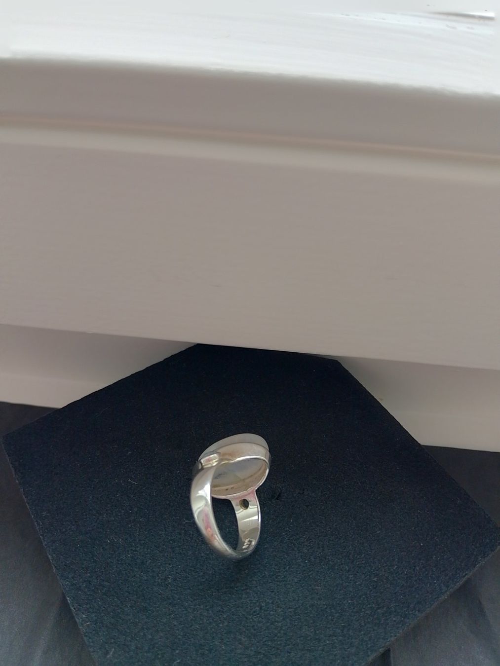 Ringe: Silberring mit Mondstein und blauem Topas – Gebraucht aus Steinhausen von Siris01 2