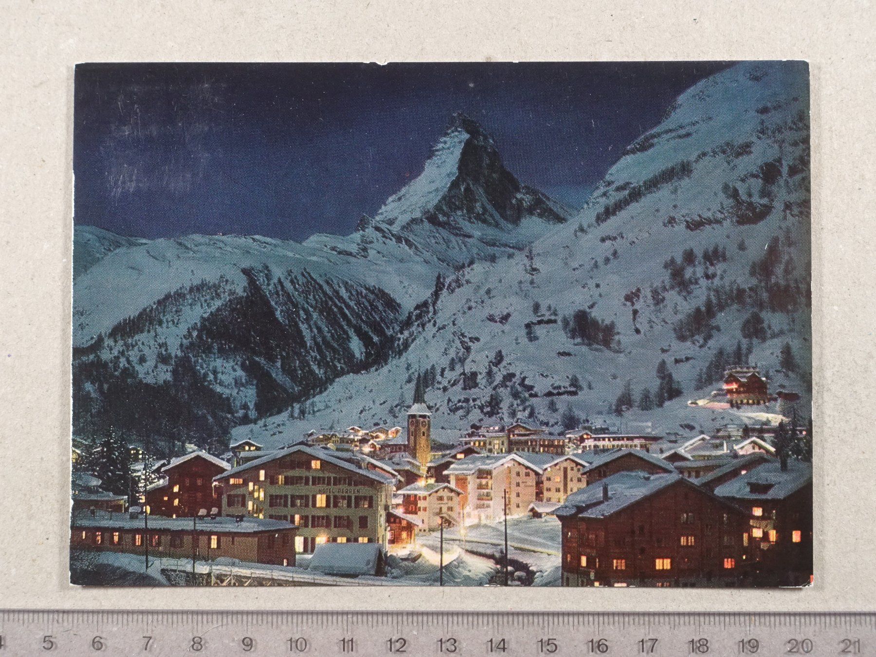 Cartes postales: Zermatt bei Mondschein, 1982 – D'occasion à Lenzburg par fh1