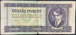 Sammlerstück: Ungarische 500 Forint Banknote, 1975. Selten!