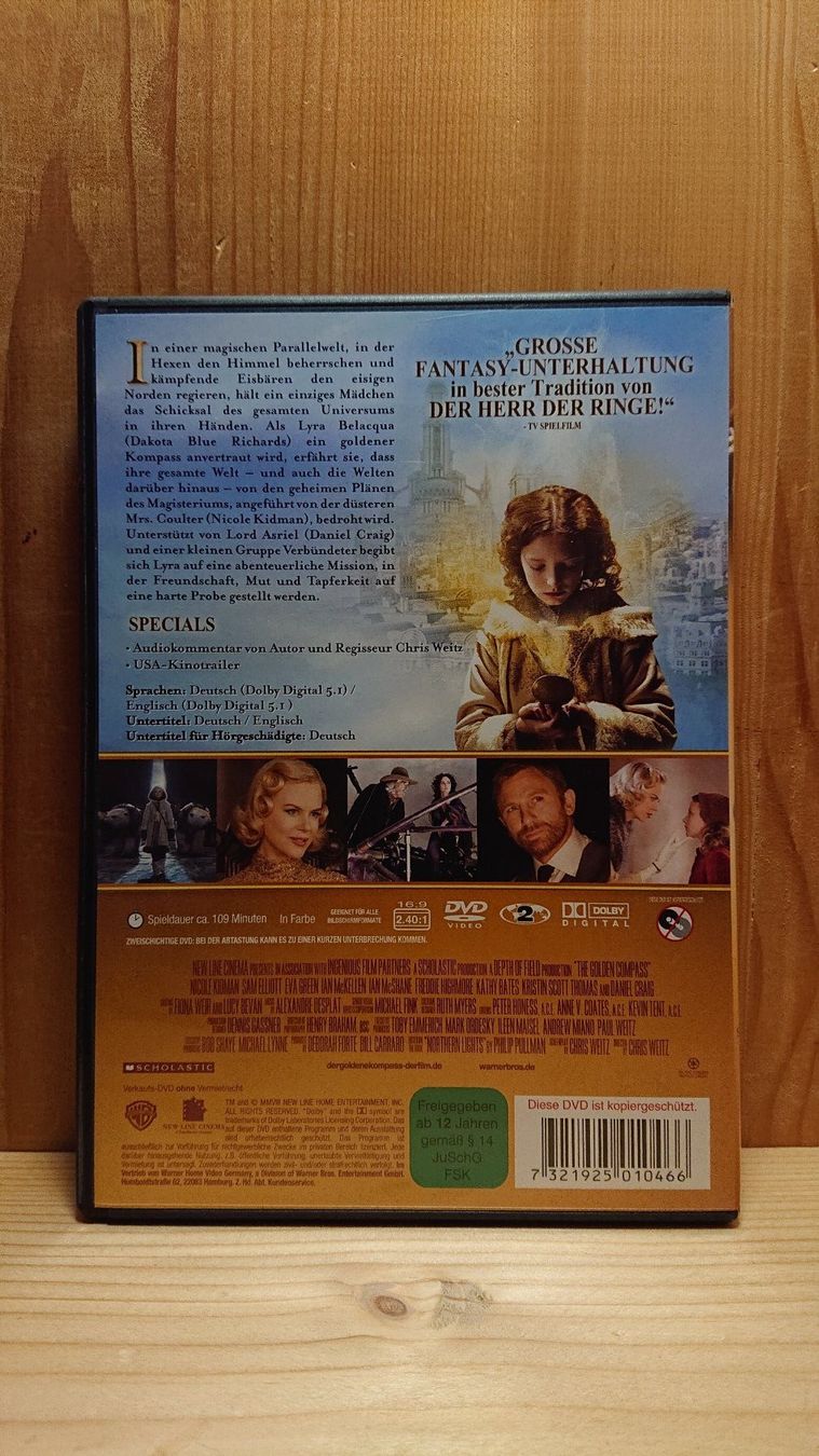 Tutti i DVDs: DER GOLDENE KOMPASS DVD – Usato da Wilderswil venduto da Exebub 1