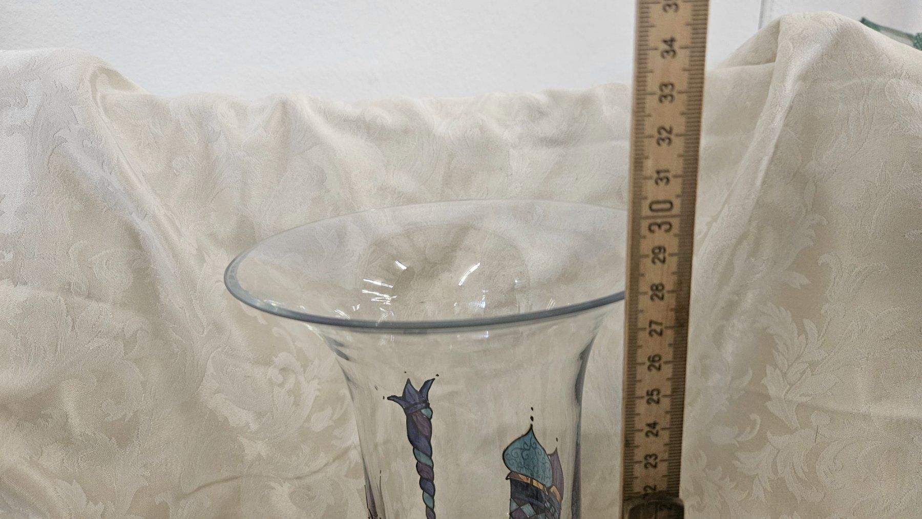 Vasi & Recipienti: Vaso in vetro dipinto a mano – Usato da Melano venduto da H-Sara 3