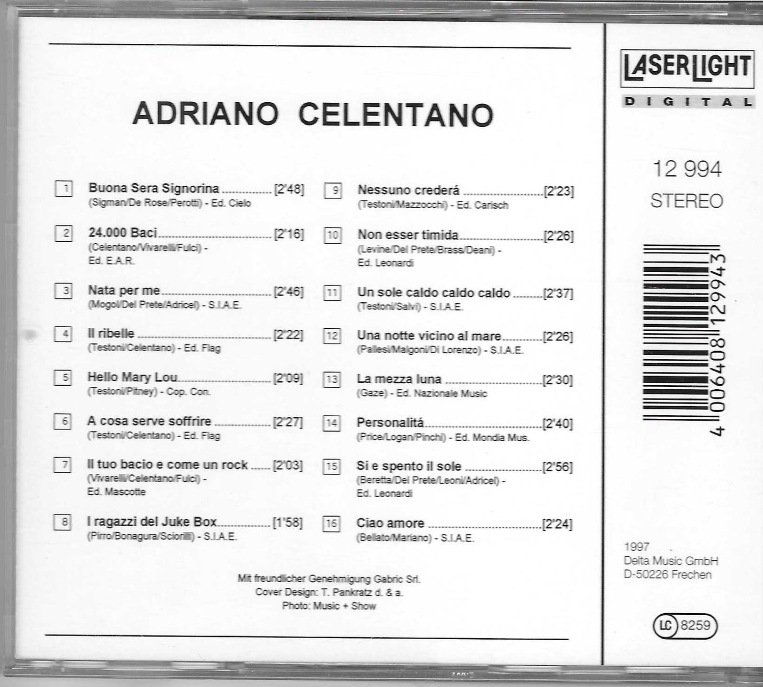 CD: ADRIANO CELENTANO – Usato da Bex venduto da Giorgiob 1