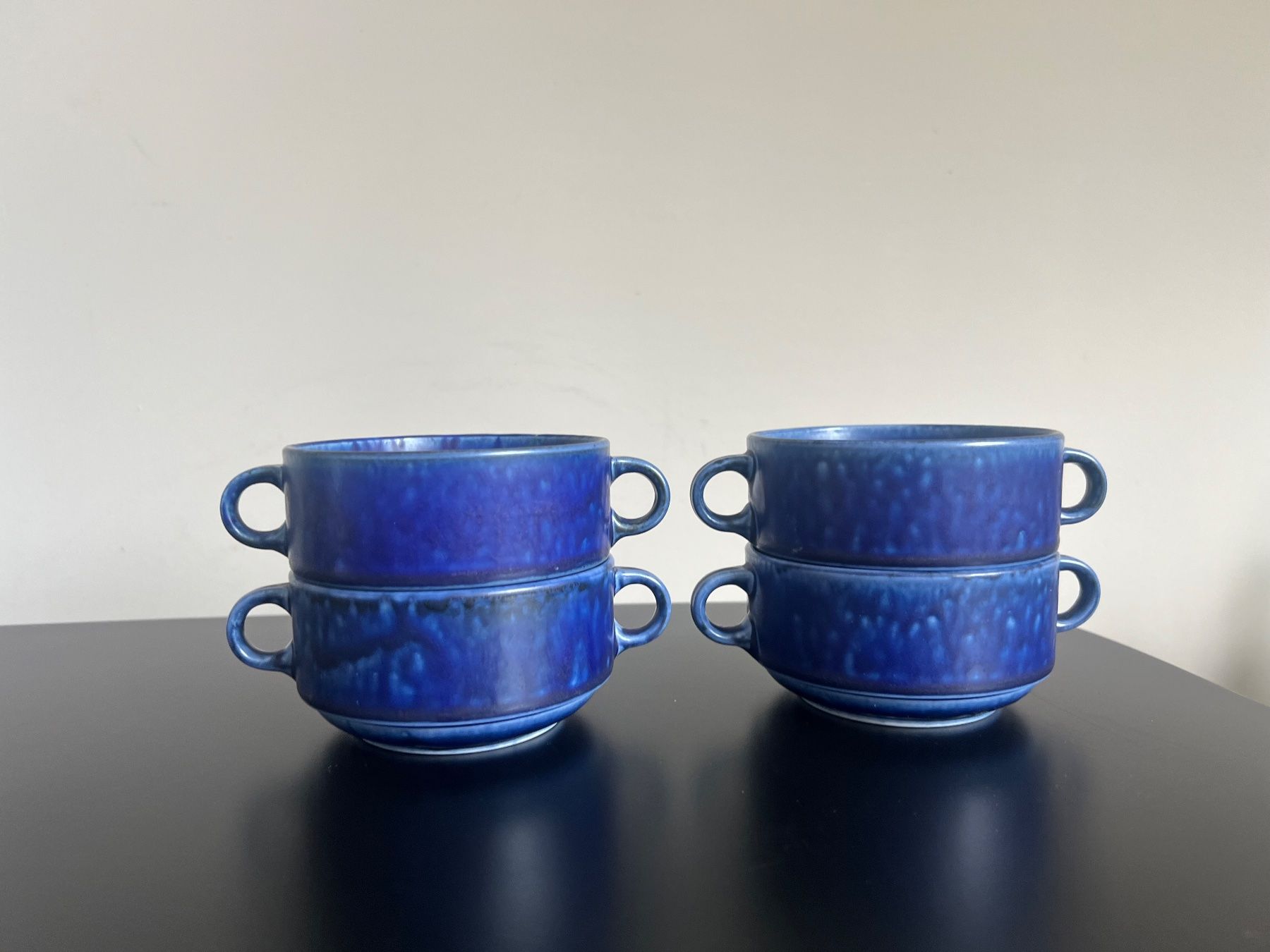 Geschirrsets: Blue Ocean Langenthal Schale 4 x Suppenschale – Gebraucht aus Jona von Sariksa