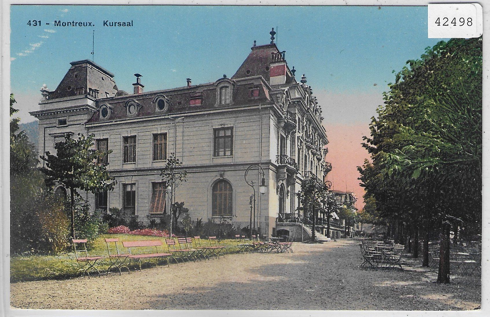 Cartoline postali: Montreux - Kursaal - Litho – Usato da Ettingen venduto da Kartenplanet