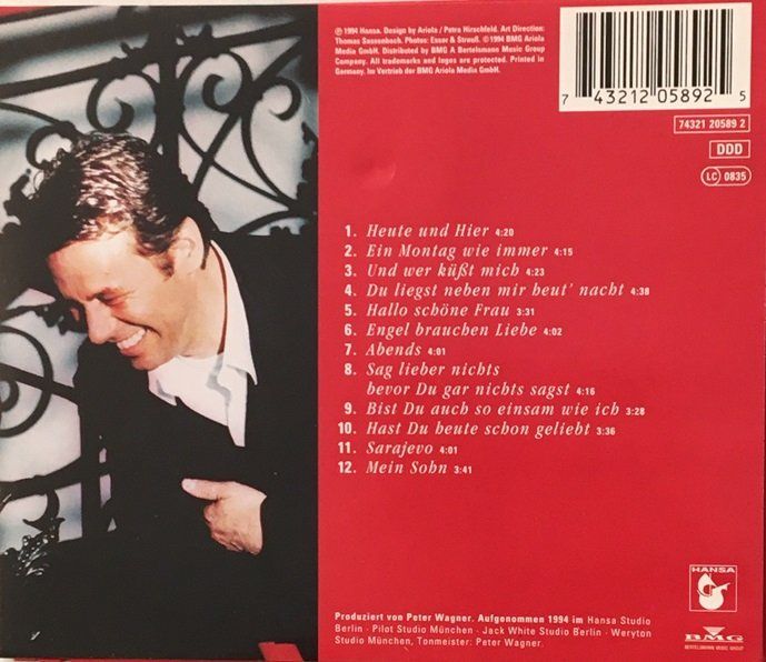 CD: Roland Kaiser - Heute und hier – Usato da Grüningen venduto da azulmarron 1
