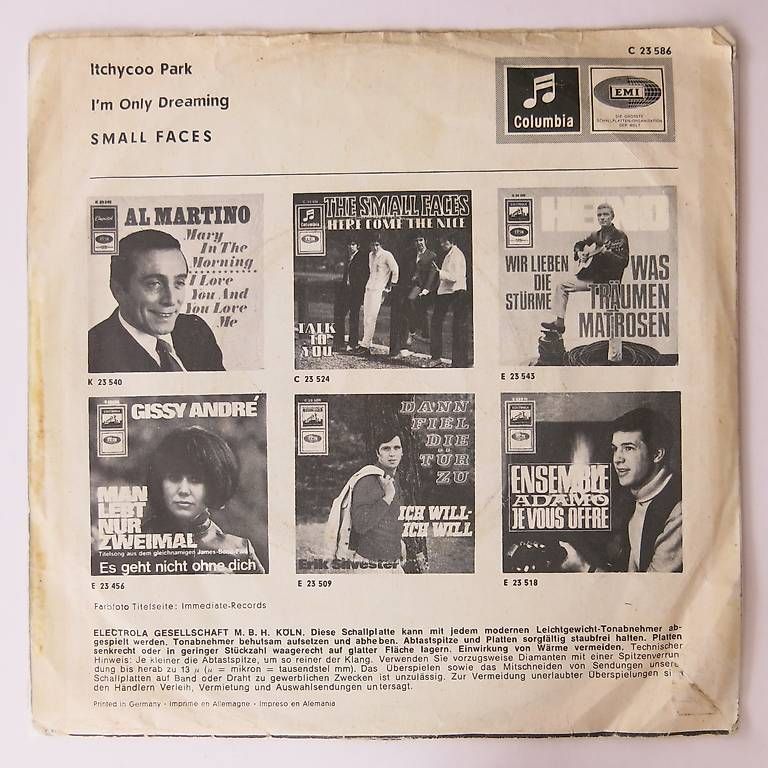 Dischi in vinile: Small Faces-Itchycoo Park – Usato da Bözen venduto da Keramik22 1