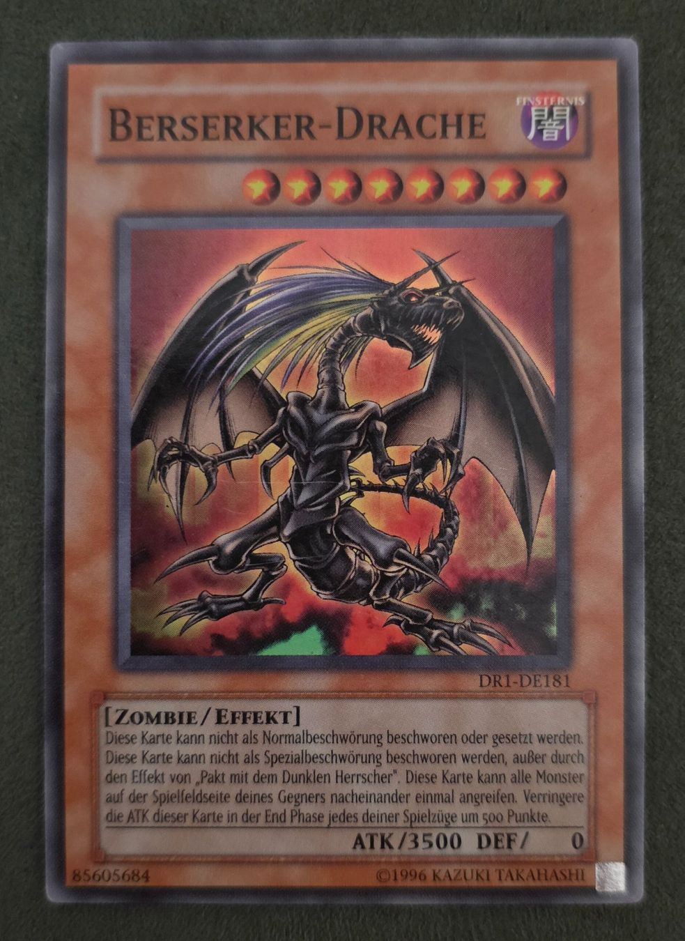 Yugioh Carte collezionabili: Yu-Gi-Oh! DR1-DE181 Berserker-Drache EX – Usato da Oberwil BL venduto da Autobueb