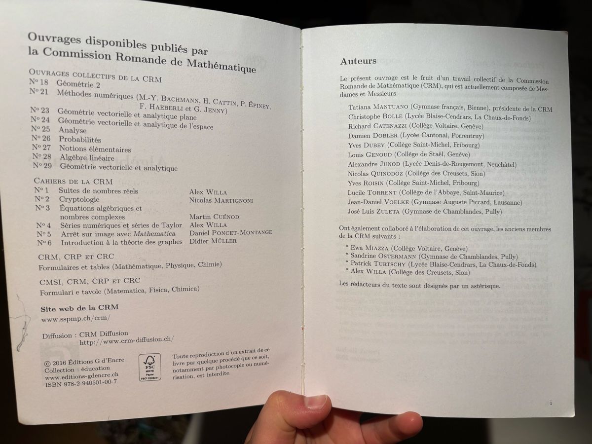 Libri: algèbre linéaire – Usato da Bern venduto da Cleo_ 2