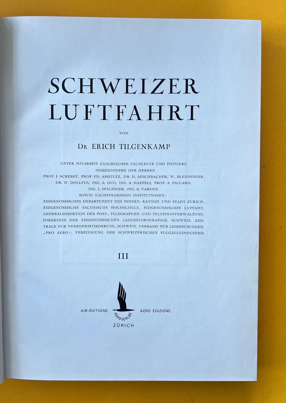 Bücher: Tilgenkamp: Schweizer Luftfahrt 3 Bände komplett 1941-1943 – Gebraucht aus Adliswil von buch_und_kunst 5