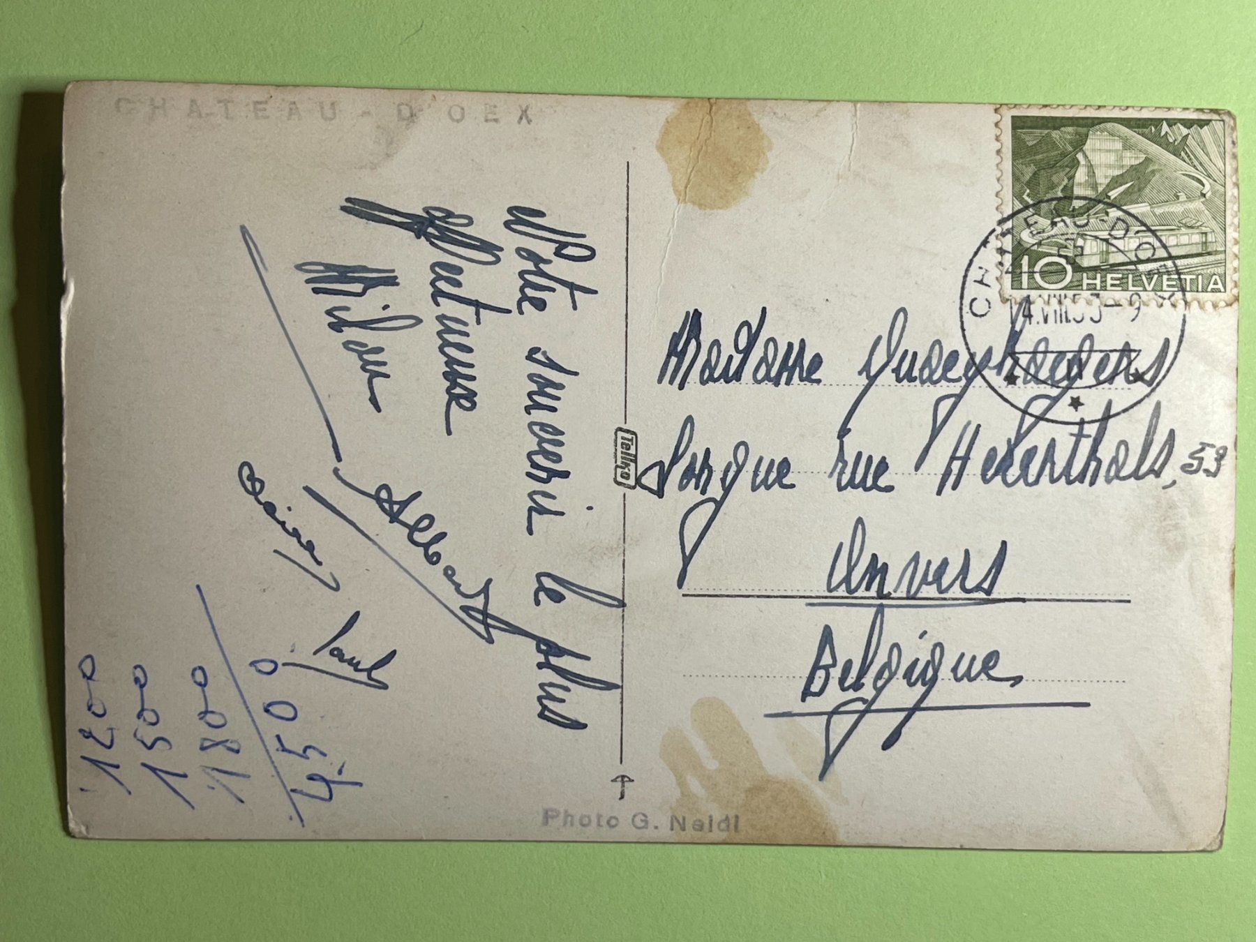 Cartes postales: Château d'Oex – D'occasion à Steg VS par _vinci_ 1