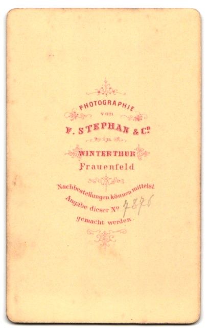 Fotografie & Manifesti: Fotografie F. Stephan, Cie., Winterthur, – Usato da Berlin venduto da bartko-reher 1