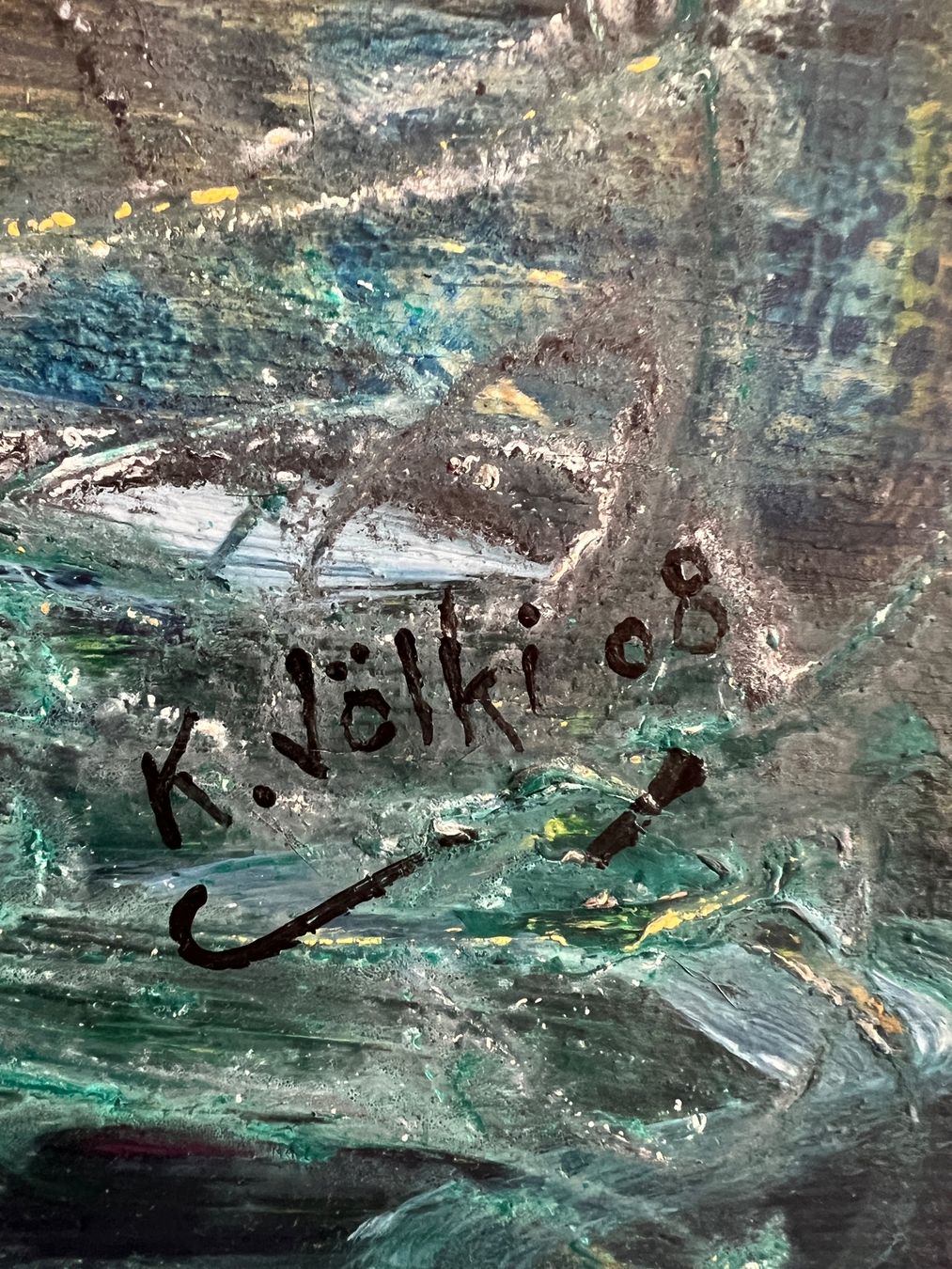 Dipinti: Bild Gemälde "Segelboote" Kunst Sonne Schiff – Usato da Sennhof venduto da Dealmonster 2