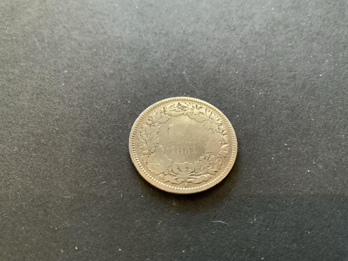 Tutti le monete: 1851 1FRÄNKLER SCHÖN + – Usato da Beinwil am See venduto da Ricri 3