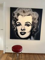 Marilyn Monroe XXL handgemalt, 130x130 cm, Pop Art