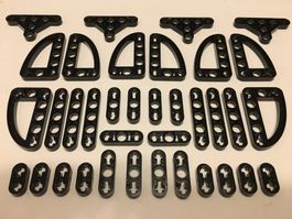 Lego*Technik*36*Lochbalken*flach*schwarz*K16*MF