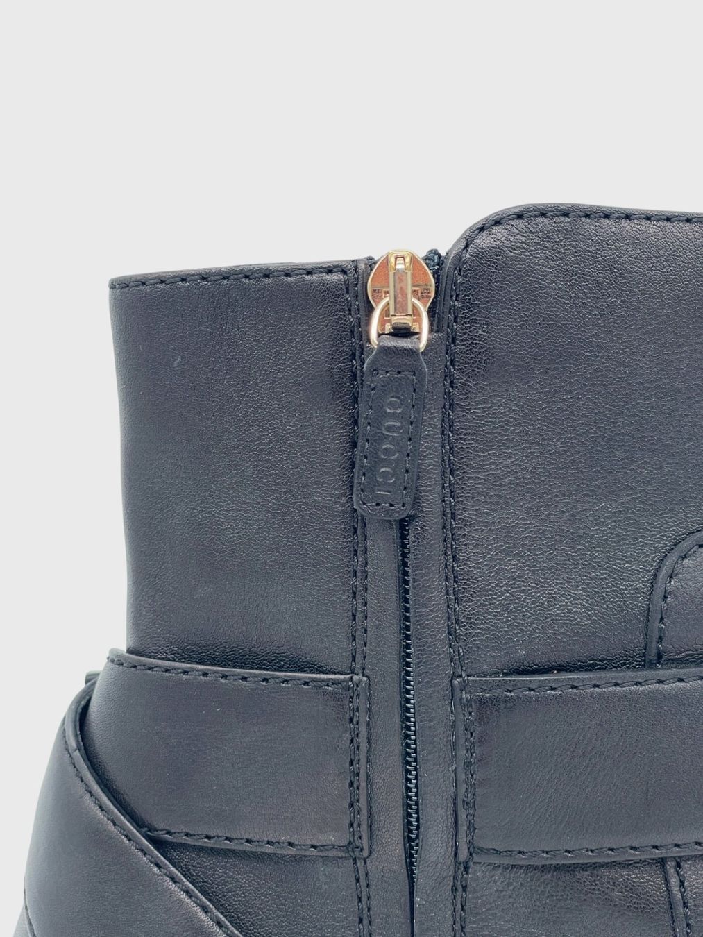 Gucci Damenschuhe: Gucci Horsebit Platform Ankle Boot EU 39.5 Schwarz – Gebraucht aus Zürich von shoe_shop 5