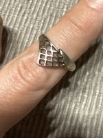 Silber Fingerring / Gr 54