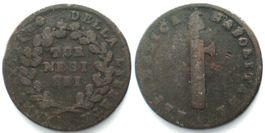 REPUBBLICA NAPOLETANA 6 Tornesi Anno 7 (1799) Kupfer