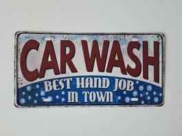 Neues Deko Blechschild "CAR WASH"