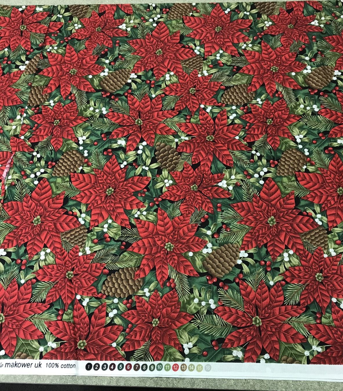 Tessuti: STOFF DECK THE HALL MAKOWER NEU – Nuovo (secondo la descrizione) da Ostermundigen venduto da wini63 1