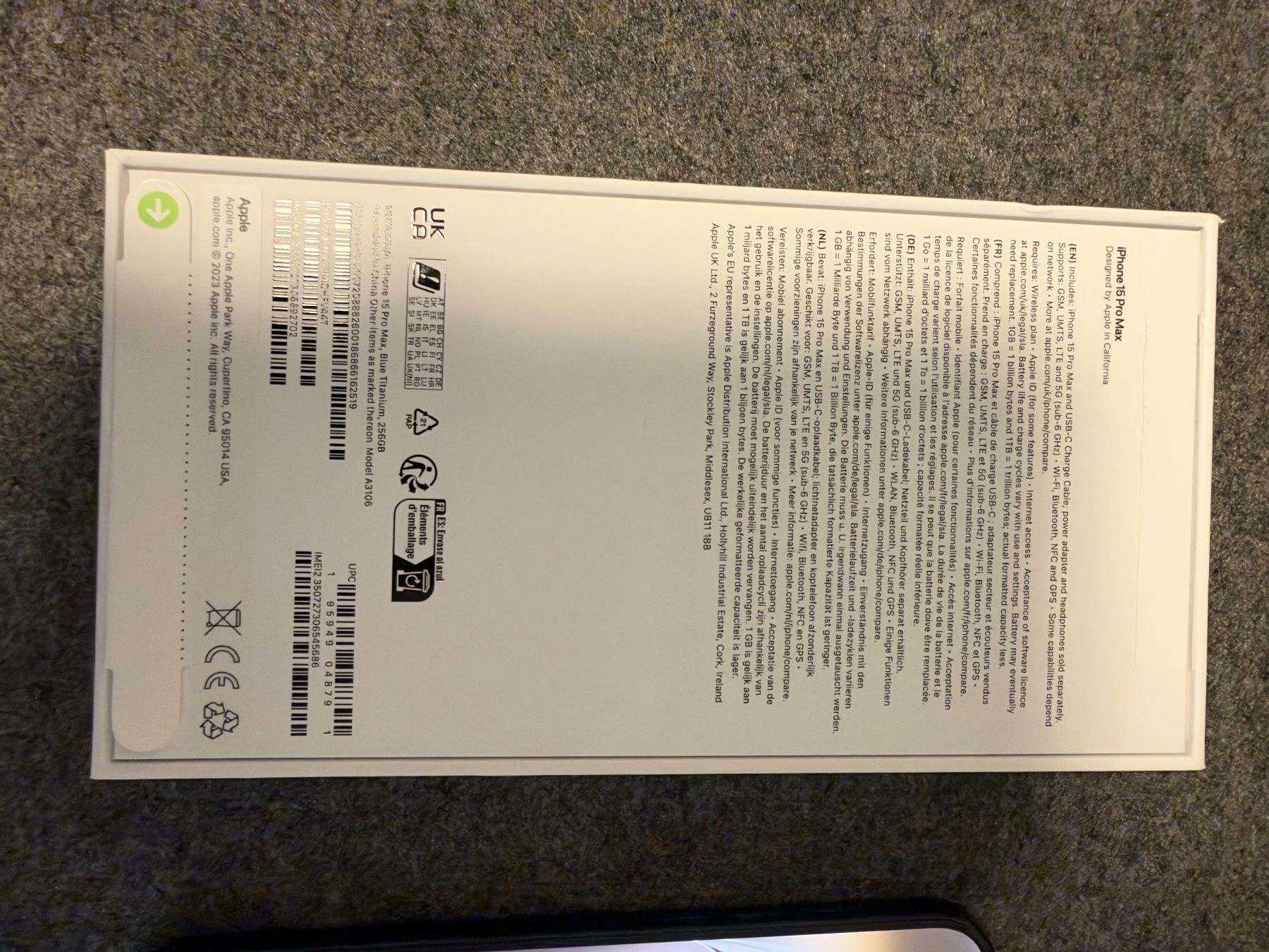 Apple Telefoni cellulari / Smartphones: iPhone 15 pro Max 256gb Blue titanium – Usato da Châtel st denis venduto da poldijer 2