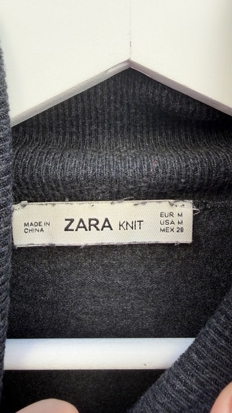 Zara Maglioni & Felpe: Rollkragenpullover Zara Strick grau Grösse M gebraucht – Usato da Basel venduto da annakati 1