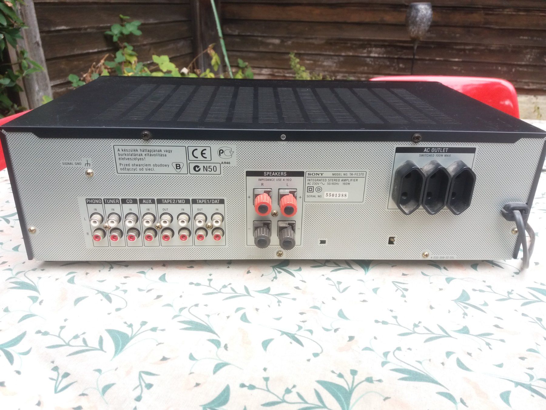 Sony Amplificatori: Amplificateur Sony TA-FE370 avec télécommande – Usato da Meyrin venduto da toutatis 5