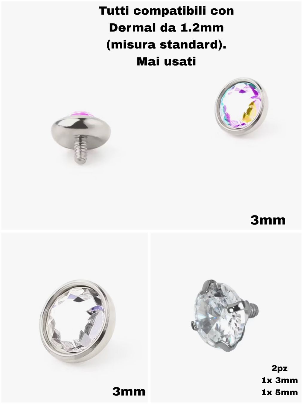 Piercingschmuck: Dermal – Neu und originalverpackt aus S. Antonino von Gle_00
