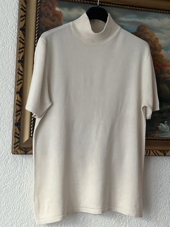 Max Mara Seidenbluse Top Gr44 Creme beige (K6)Gereinigt