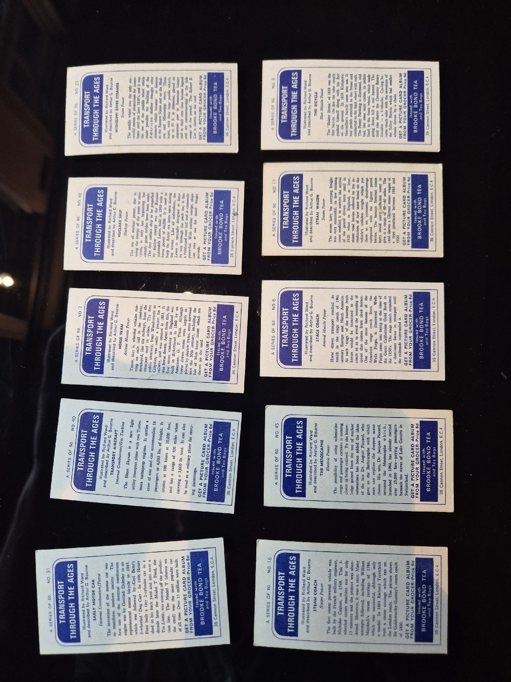 Sammelbilder & Trading cards: Zigarettenbilder Transport lot 8 – Gebraucht aus Hofstetten BE von hillhood 1