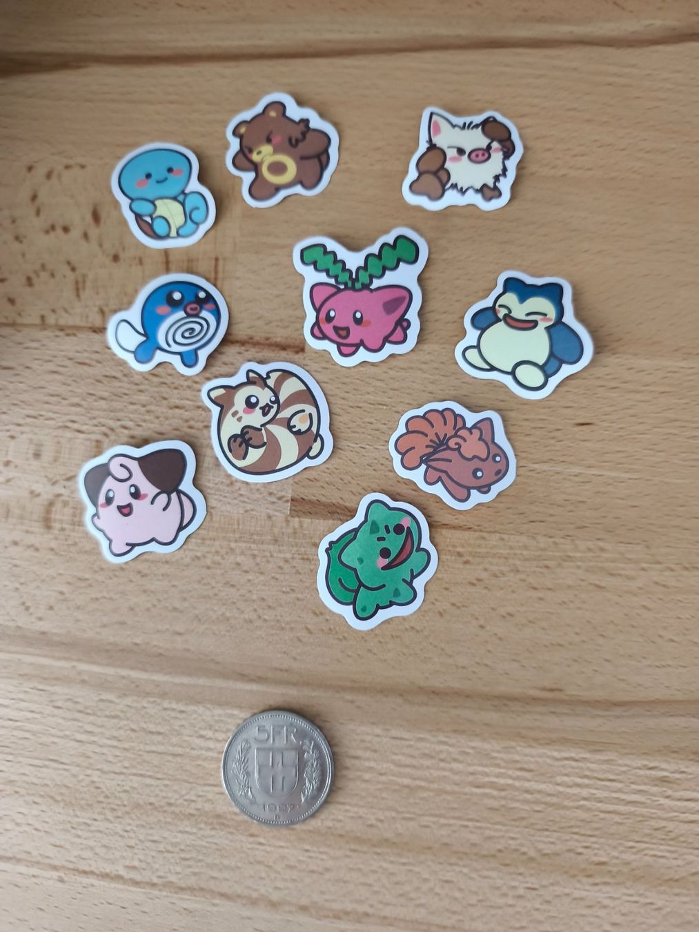 Aufkleber: 10 süsse Pokemon Sticker – Neu (gemäss Beschreibung) aus Näfels von ChocolateMuffin