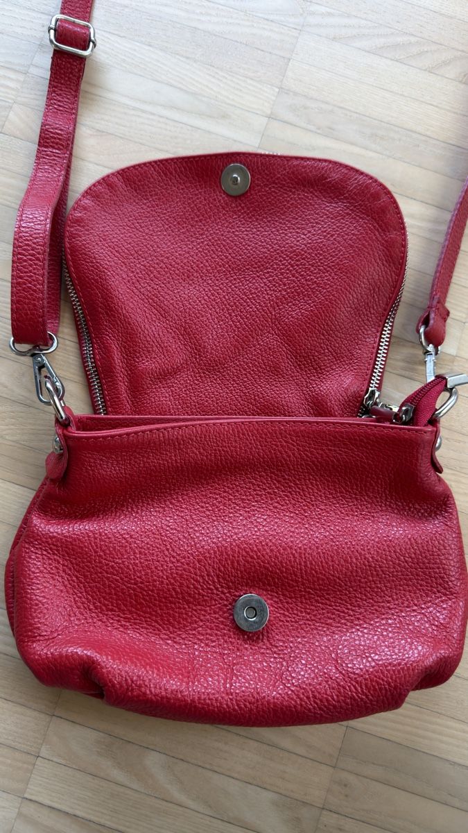 Vera Pelle Borse da donna: Umhängetasche echt Leder vera pelle rot – Nuovo (secondo la descrizione) da Heimberg venduto da Yanka14 1