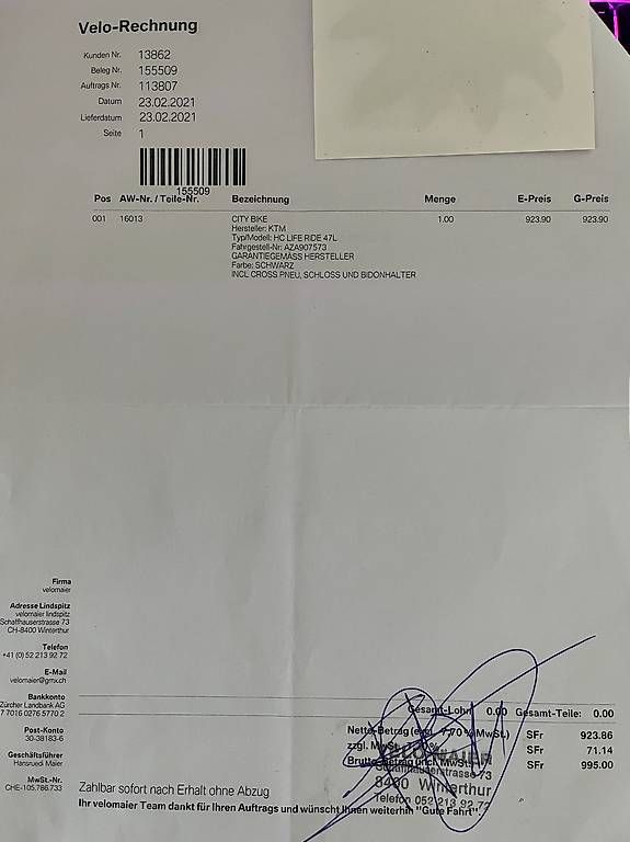 Vélos: City Bike KTM 47L – D'occasion à Rickenbach ZH par Wulf10 4