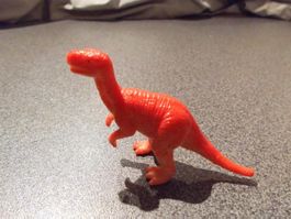 Dinosaurier rot/beiger Bauch, zwei Beine