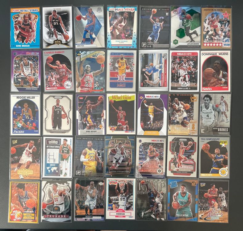 350 NBA 90s cards Box Jordan Lebron Kobe Doncic Curry Prizms | Kaufen ...