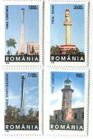Briefmarken "Leuchttürme". Rumänien