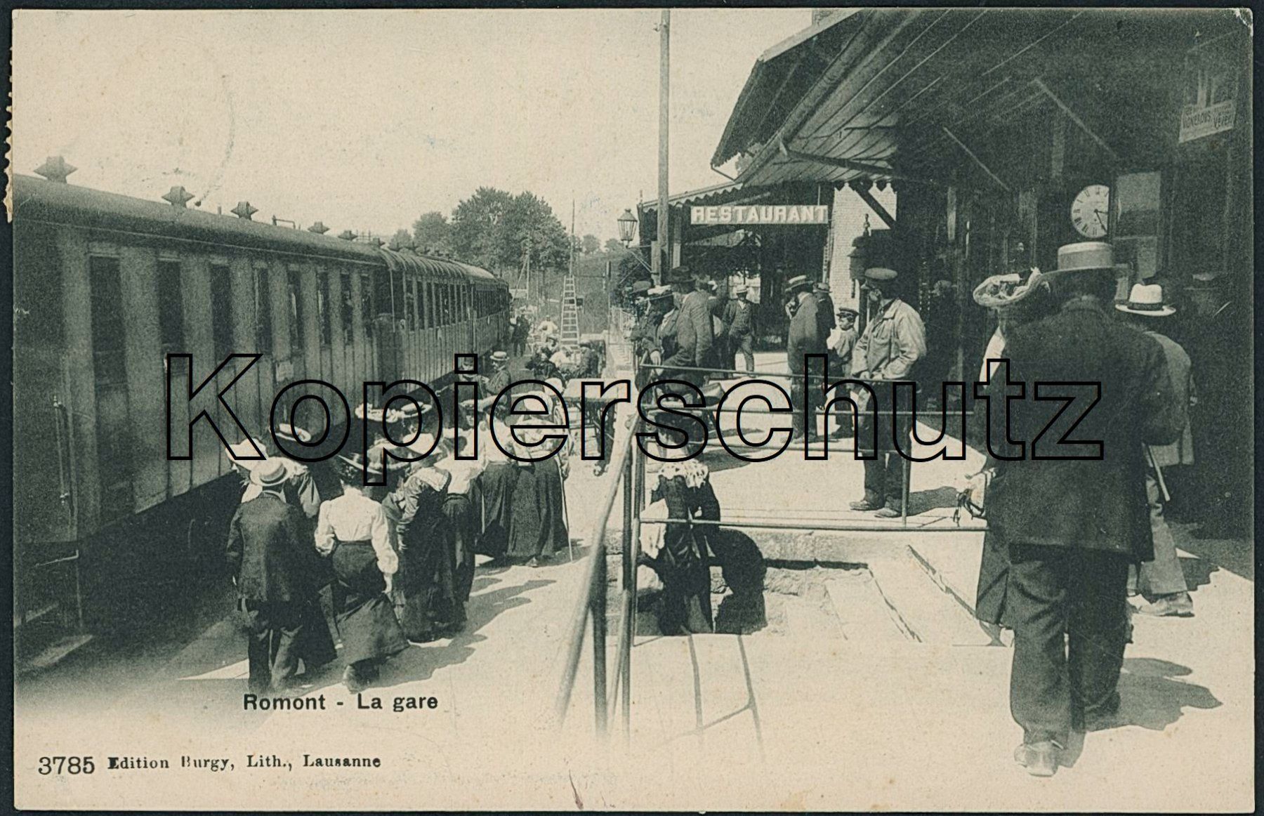Cartoline postali: FR Romont - Bahnhof - Bahn – Usato da Schindellegi venduto da leecollect