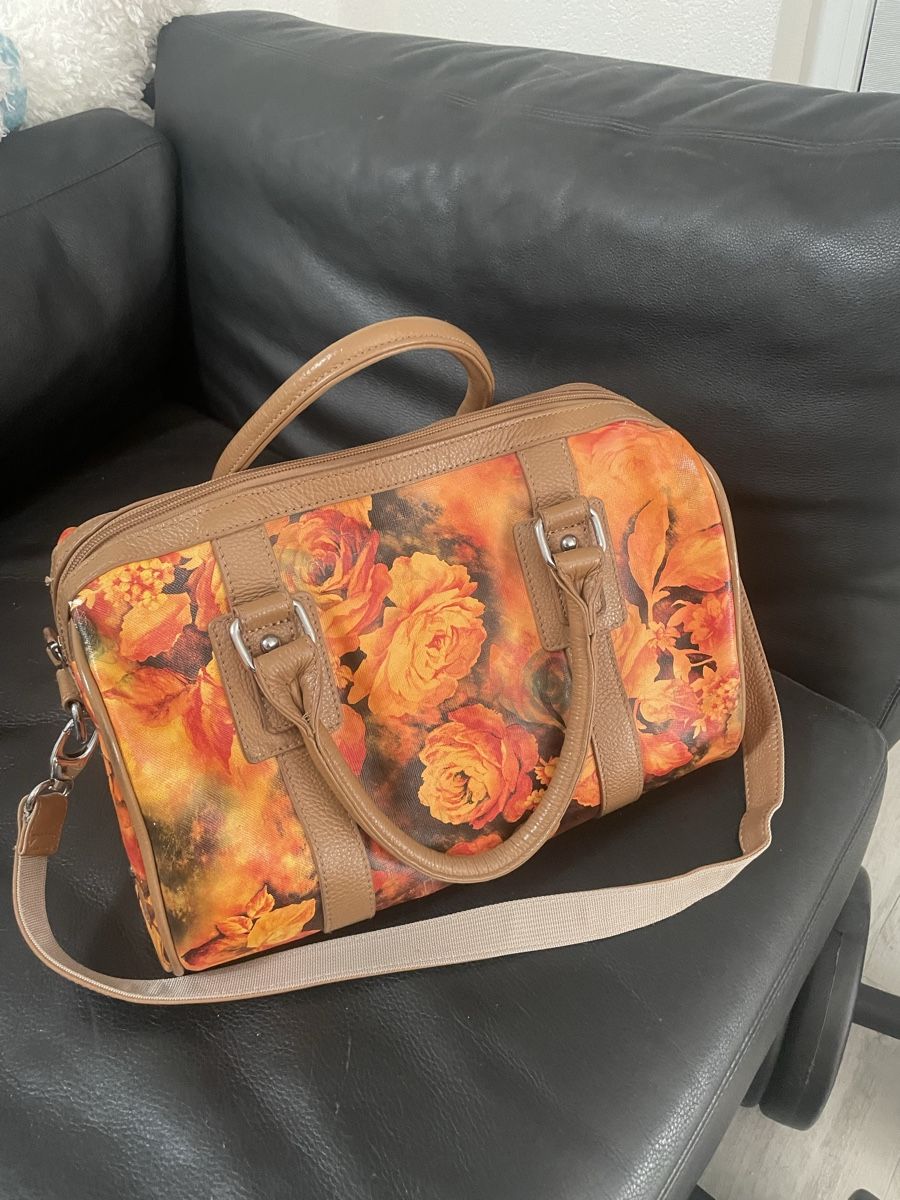 Borse da donna: Tasche mit Blumenmuster cognac/braun – Usato da Meierskappel venduto da Hala03 3