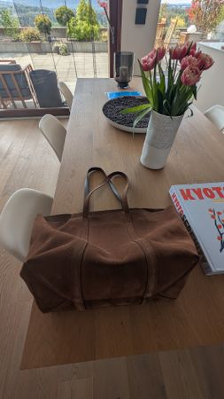 tasche Gabin in Brau von Sézane zu verkaufen