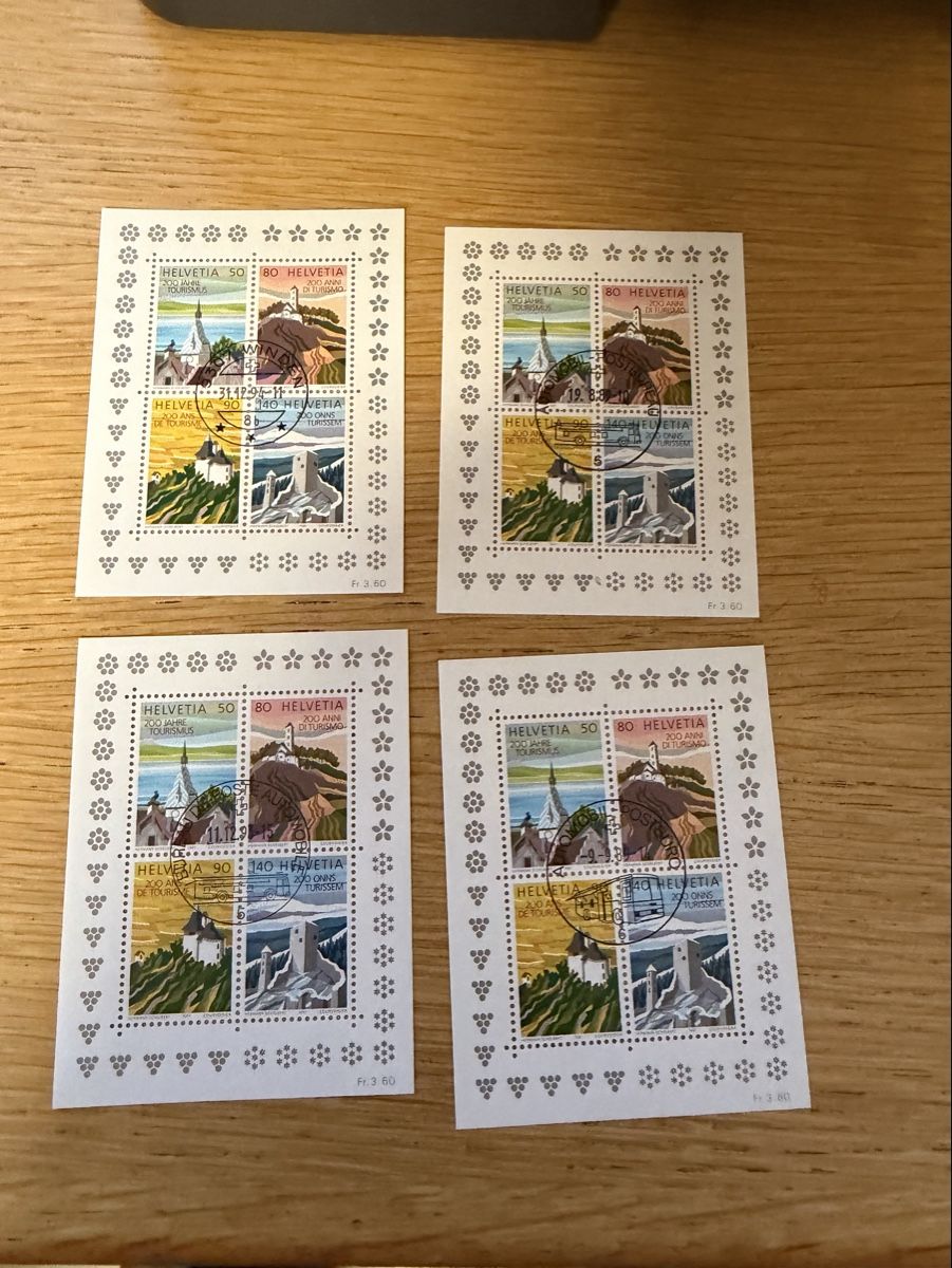 Alle Briefmarken: Dubletten Block Los Schweiz  – Neu (gemäss Beschreibung) aus Murgenthal von Tina_4055 1