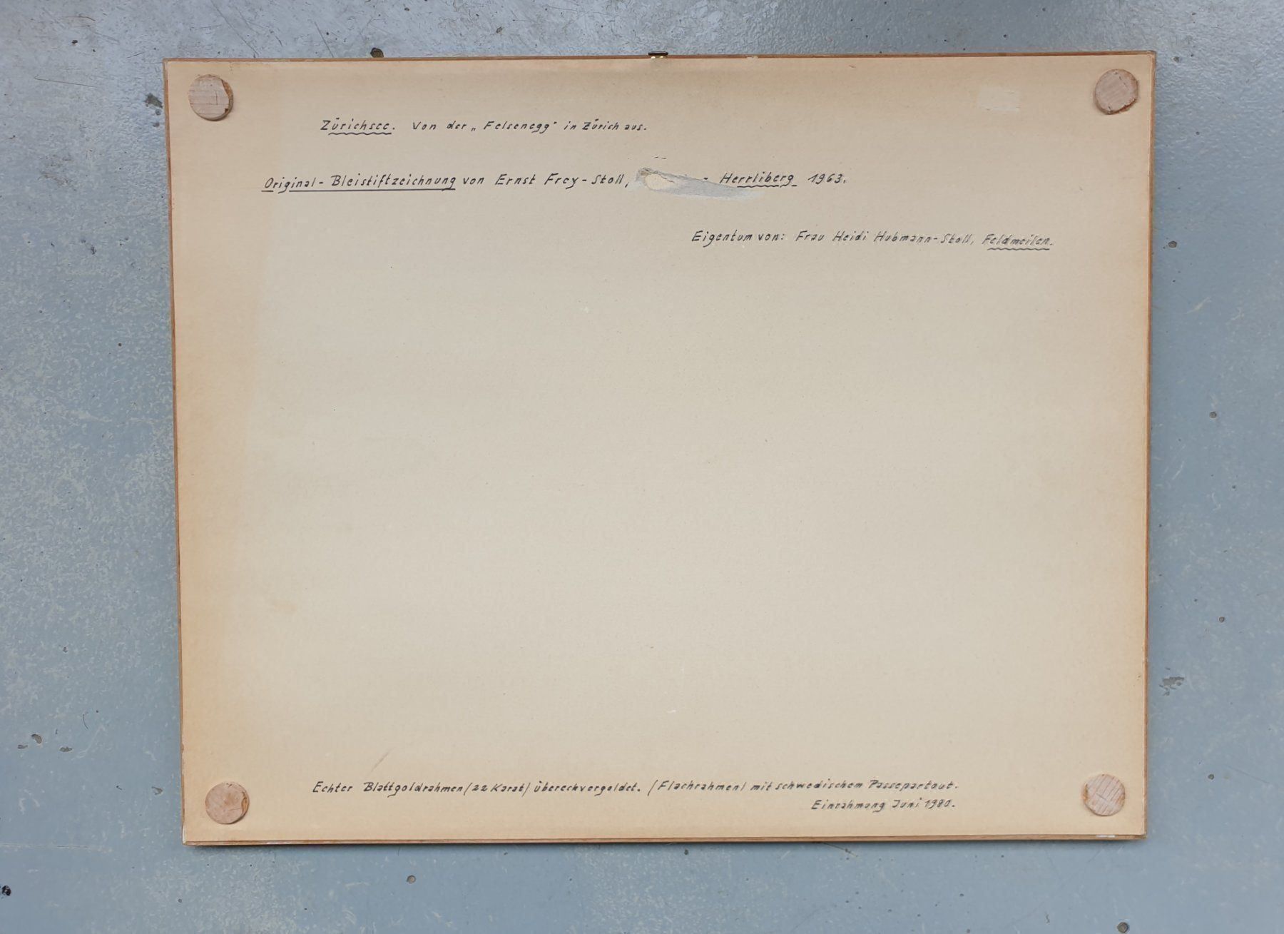Gemälde: Zeichnung/ Ernst Frey – Gebraucht aus Zürich von B-Rock 5
