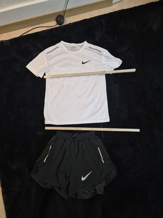 nachmachung Nike Sport Set T-Shirt und Shorts schwarz weiss