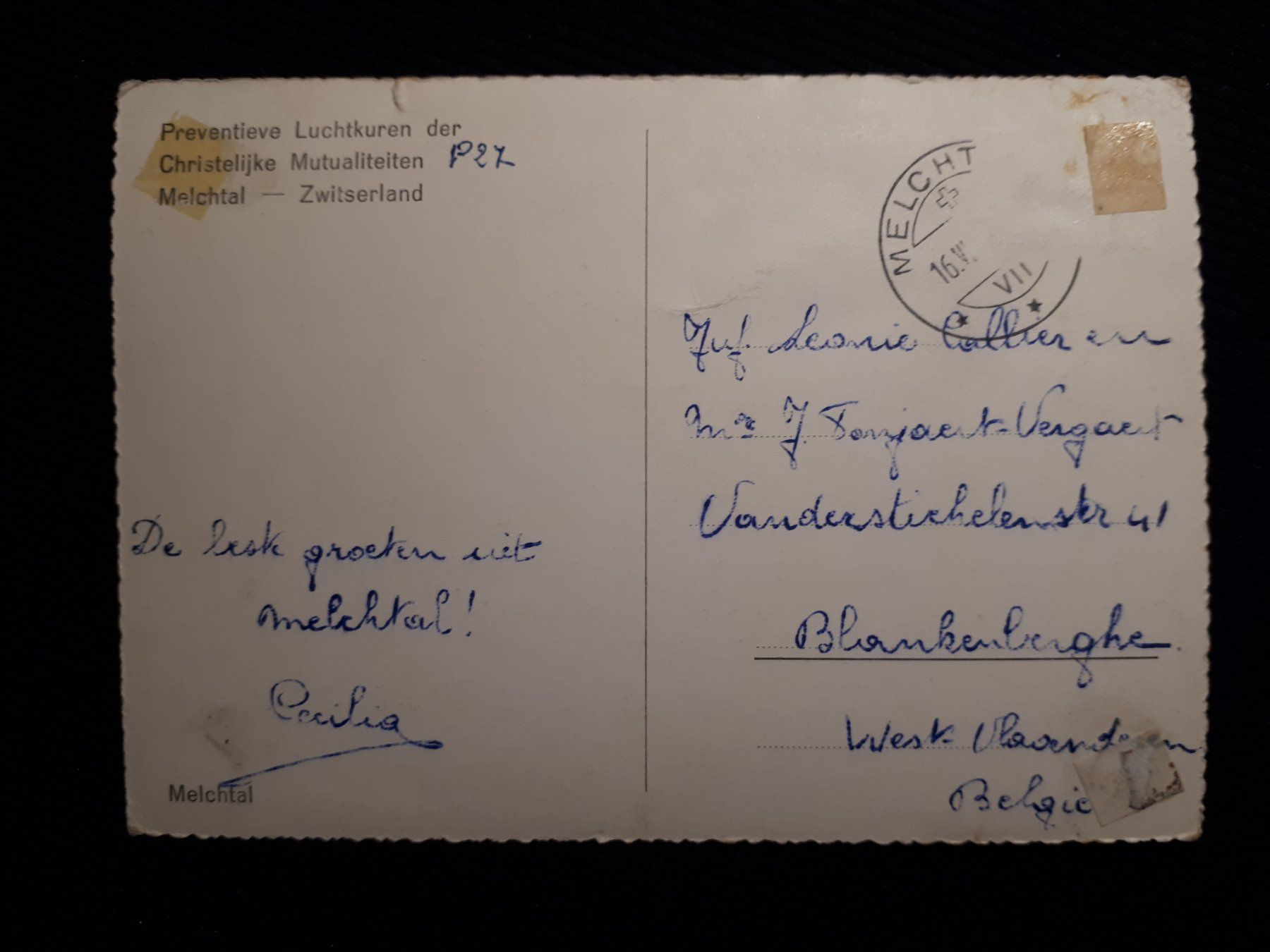 Cartes postales: MELCHTAL - MIT MANGEL – Défectueux à Ponto Valentino par giorgia06 1